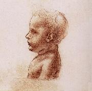 Profile of a child Leonardo Da Vinci